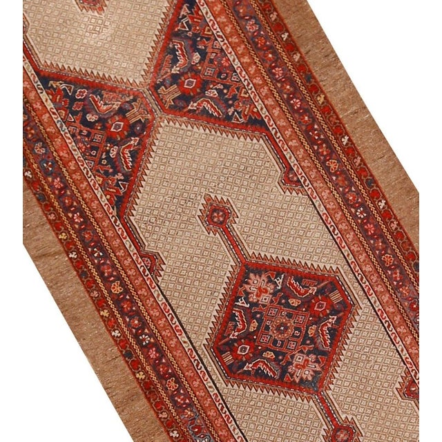 Vintage Oriental Runner Rug 3ft 6in X 16ft 2in For Sale - Image 4 of 8