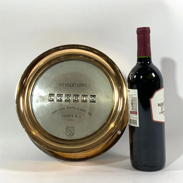 Nautical Brass Ashcroft Ships Revolution Counter For Sale - Image 3 of 10