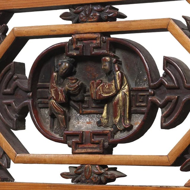 Wood Marriage Bed in Fascia For Sale - Image 7 of 8