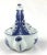 Blue Vintage Chinese Style Blue & White Tea Pot For Sale - Image 8 of 12