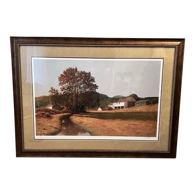 Chester County Pennsylvania Artist Peter Sculthorpe “After the Harvest” Signed Numbered Limited Edition Giclee For Sale