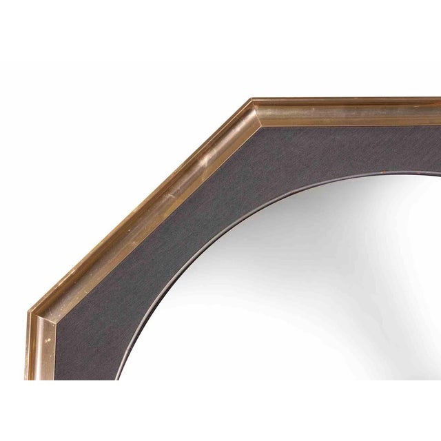 Vintage brass wall mirror is an original design object realized by Italian manufacture in the 1970s. Good conditions. A...