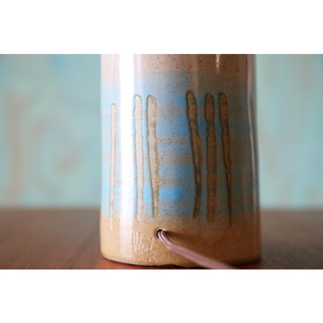 Gray Gordon and Jane Martz M41 Lamp for Marshall Studios Light Gray Blue White For Sale - Image 8 of 10