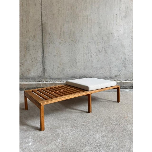 Very rare bench model AT-18 designed by Hans J Wegner for Andreas Tuck, Denmark 60's. The bench is made of teak and has a...
