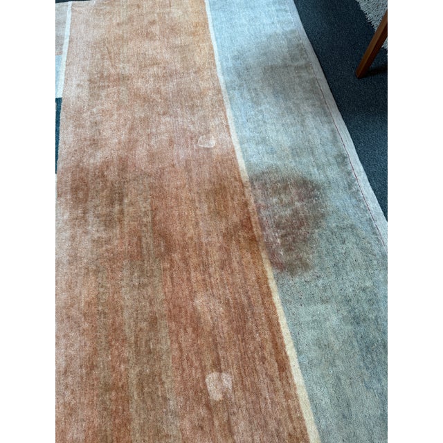 Late 20th Century 6ft 1in × 9ft 4in Post Modern Geometric Area Rug For Sale - Image 5 of 12