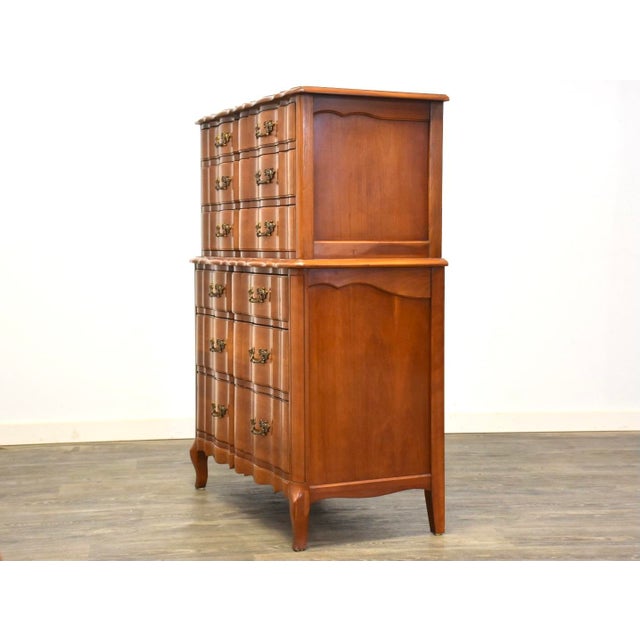French Provincial Cherry Tall Dresser Chairish