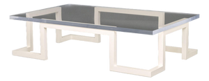 Modern Custom-Made Lacquered Wood Coffee Table