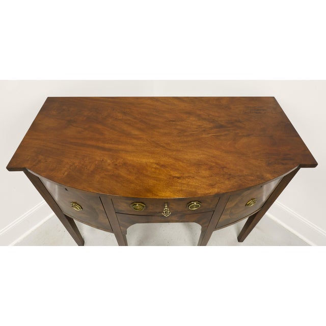 Wright Table Company Flame Mahogany Hepplewhite Bowfront Sideboard For Sale In Charlotte - Image 6 of 13