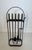 Mid-Century Modern Black lacquered and chrome-plated fireplace tools on stand For Sale - Image 3 of 12