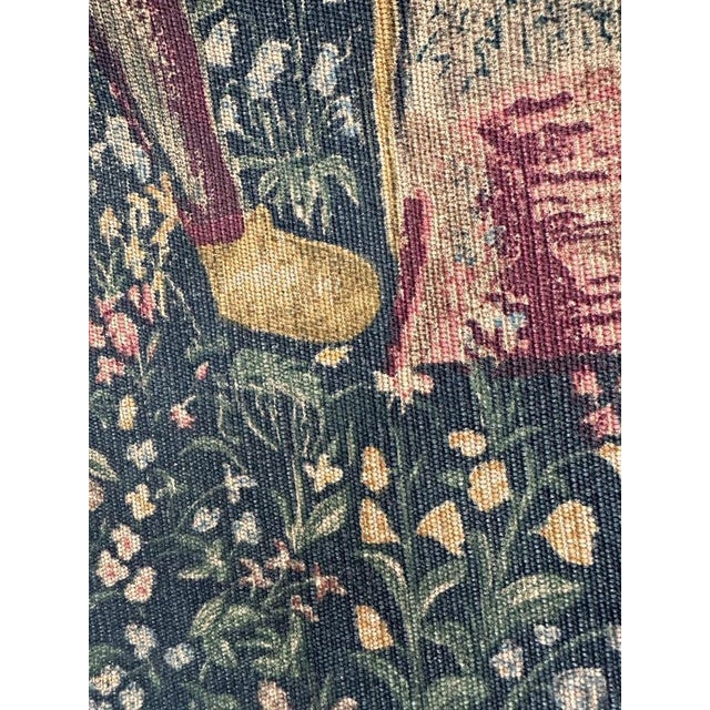 Vintage French Hand Printed Tapestry Vendanges Museum Design, 1960s For Sale - Image 16 of 18