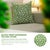Kelly Green Fabdivine Handmade Block Printing Thick Cotton Throw Pillow Covers -20x20 Inches -Pushpak Vimaan Abstract Design For Sale - Image 8 of 9