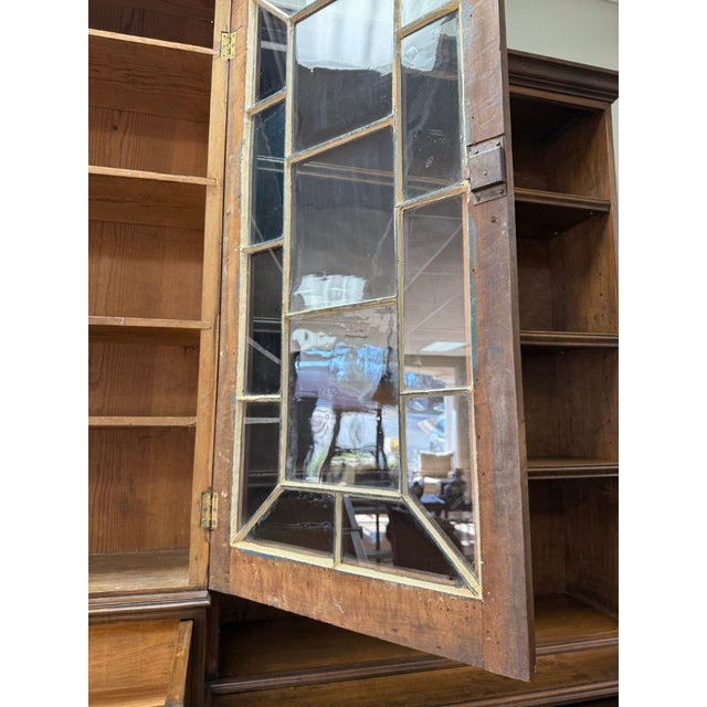 Late 20th Century Monumental Custom Built Mahogany Bookcase For Sale In Raleigh - Image 6 of 16