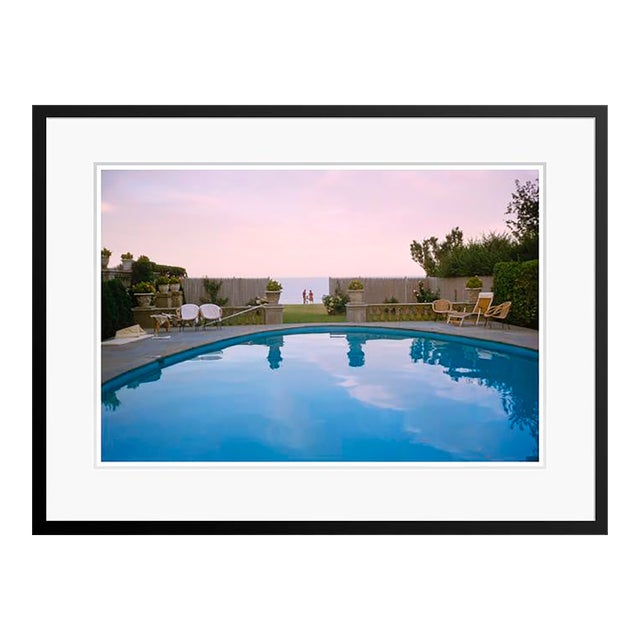 Toni Frissell 'Sunset by the Pool' Archival Pigment Print Framed in Black For Sale