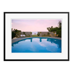 Toni Frissell 'Sunset by the Pool' Archival Pigment Print Framed in Black