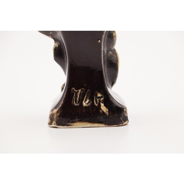 1910 Small Bust of the Portuguese Republic, Earthenware For Sale - Image 4 of 10