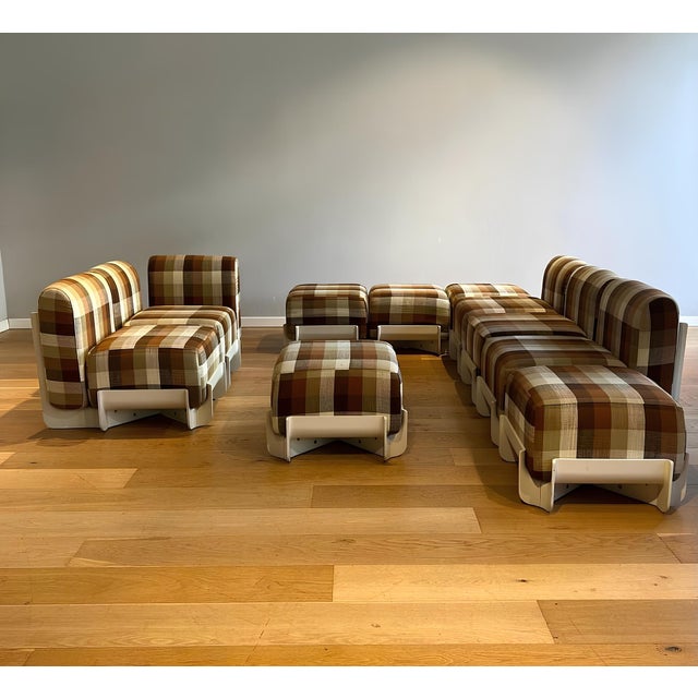 Modular Sofa by Guarnacci, Padovano and Vagnoni for 1P, 1960s, Set of 10 For Sale - Image 8 of 8