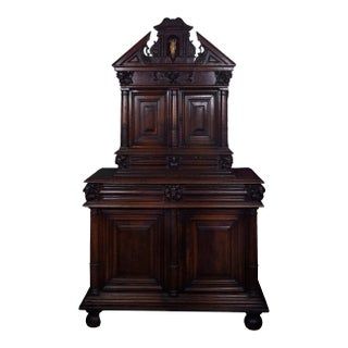 16th Century Henri II Renaissance Walnut Cabinet For Sale