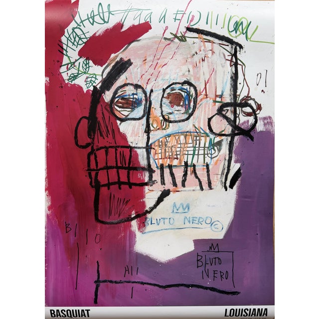 Bluto Nero Exhibition Poster from Jean Michel Basquiat, 1982 For Sale