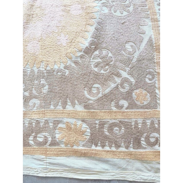 Mid-Century Modern 1970s Suzani Wall Hanging For Sale - Image 3 of 8