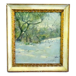 Alberto Carosi, Landscape View, 20th Century, Oil Painting on Board, Framed For Sale