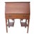 1900s Antique Secretary Wood Desk With Slant Front Top One Drawer Drop Front by Skandia Furniture Co For Sale