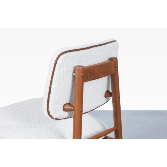 1950s Mid Century Walnut Dining Chairs by Greta M. Grossman for Glenn of California, Set of 10 For Sale - Image 12 of 12