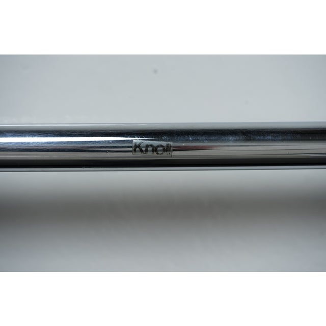 MR30 Tubular Steel Armchair with Black Leather by Ludwig Mies Van Der Rohe for Knoll, 1960s, Set of 2 For Sale - Image 17 of 18