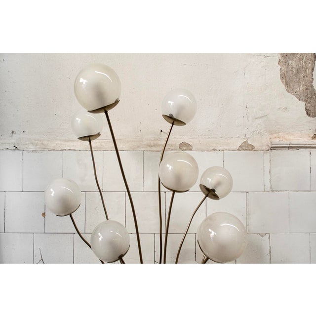 1036/15 Floor Lamp in Glass and Chromed Metal by Pia Guidetti Crippa for Luci, Italy, 1970s For Sale - Image 3 of 5