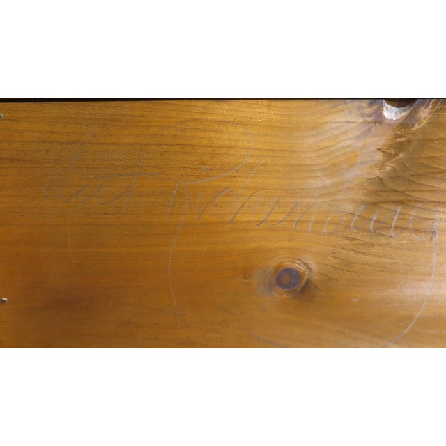 1960s Chippendale Style Tiger Maple Secretary by Kurt Richenburg For Sale - Image 9 of 10