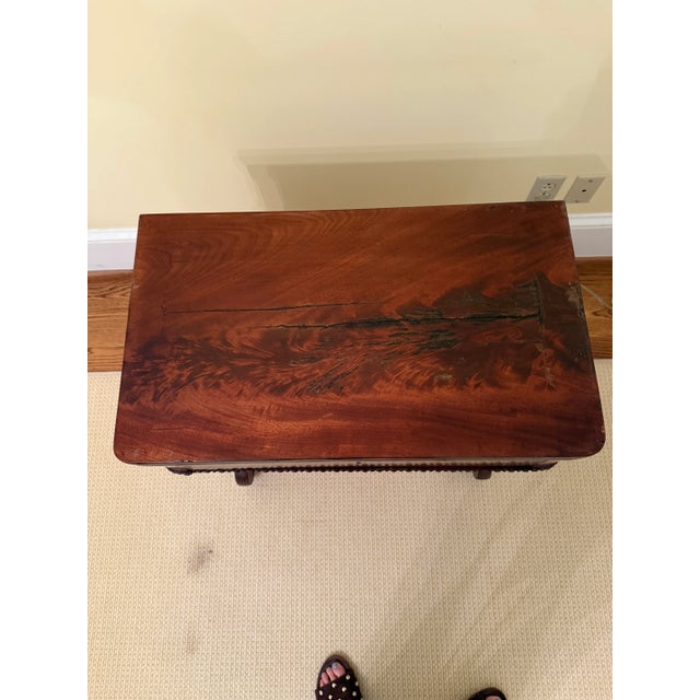 Antique Sewing Table With Glass Top For Sale In Nashville - Image 6 of 8