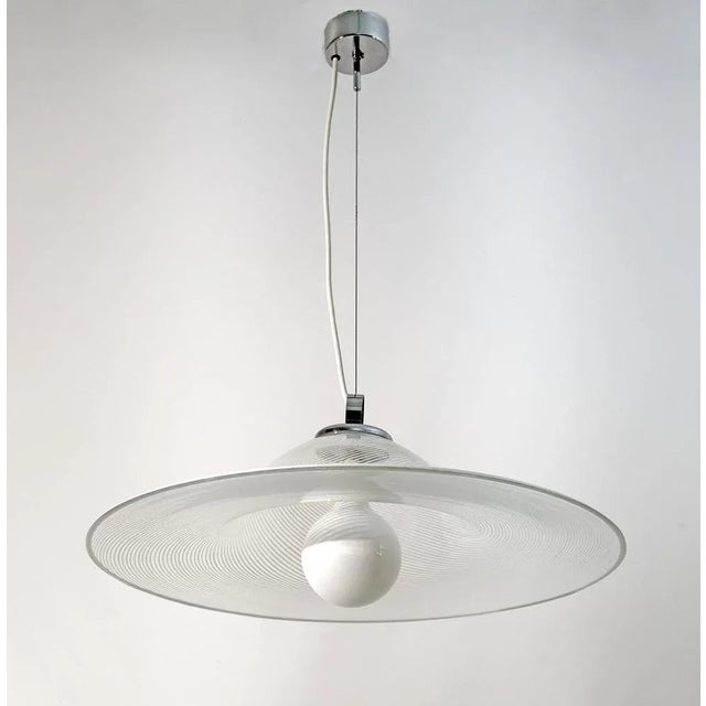 Suspension Lamp in Spiral Murano Glass, Italy, 1970s For Sale - Image 9 of 9