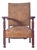 Brown Portuguese Low Armchair, 1890s For Sale - Image 8 of 8