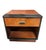 Pair of Two Toned Art Deco Cherry Wood & Lacquer Bedside Tables W/ Stepped Top For Sale In Los Angeles - Image 6 of 12