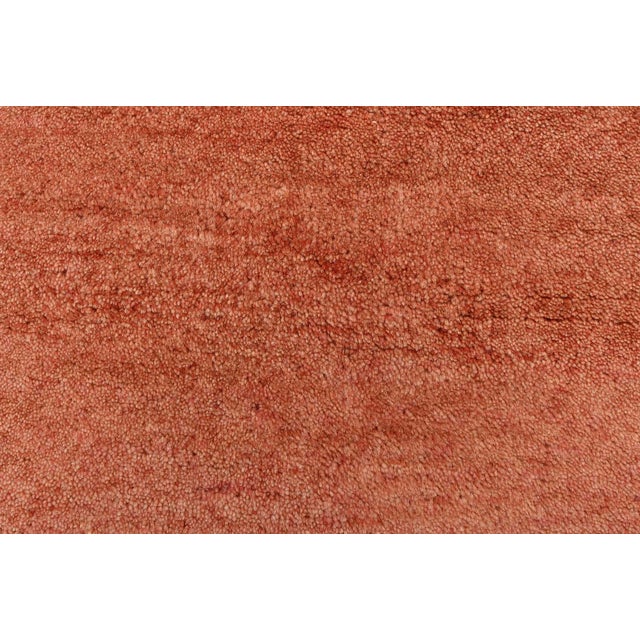Textile Gabbeh Runner 3’4” X 9’8” Red Wool Contemporary Hand-Knotted Oriental Rug For Sale - Image 7 of 13