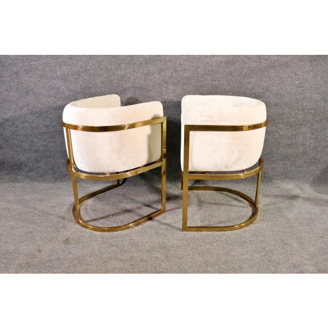 Mid Century Barrel Side Chairs- Pair For Sale - Image 4 of 11
