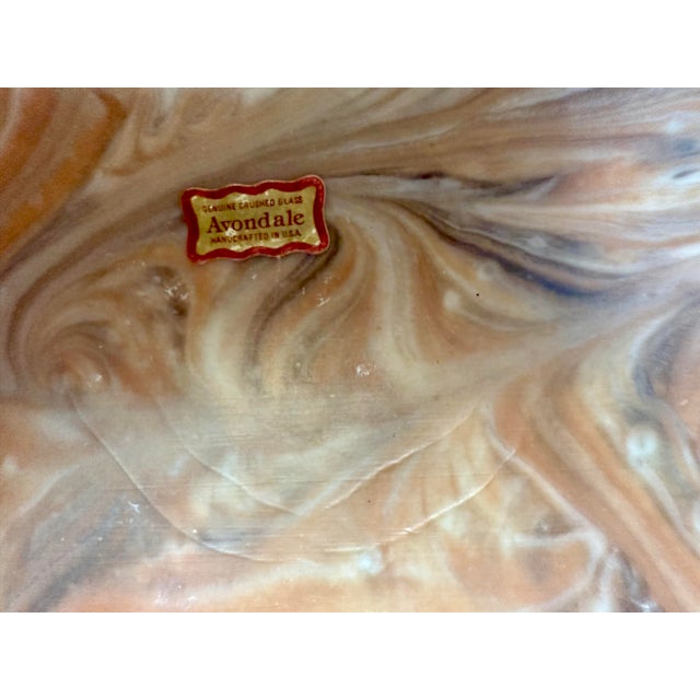 Vintage Avondale Marbled Crushed Glass Jewelry Box With Rolls Royce Silver Ghost 1923 Relief For Sale In Los Angeles - Image 6 of 12