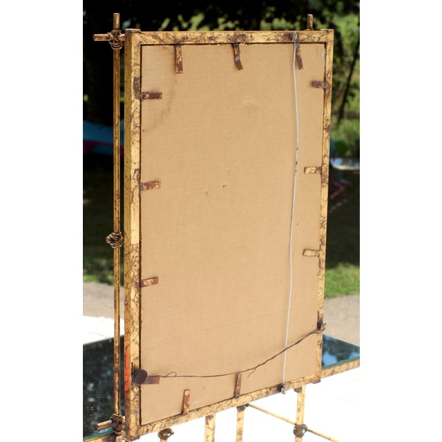 1940s Gold Hollywood Regency Vanity and Matching Stool - Set of 2 For Sale - Image 12 of 12