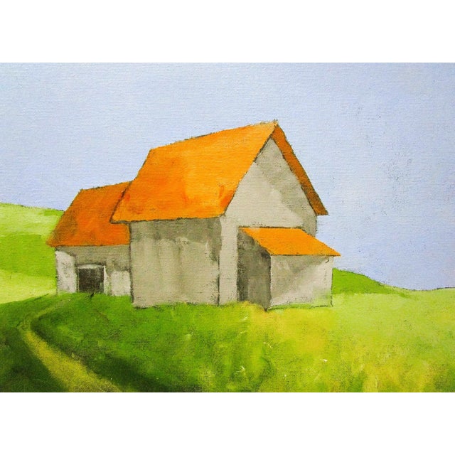 Hollister Barns 11x14 Lynne French California Rural Farm Landscape For Sale - Image 4 of 5