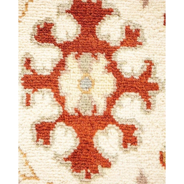 Traditional Mogul, One-of-a-Kind Hand-Knotted Area Rug in Ivory, 8' 1" x 10' 3" For Sale - Image 3 of 8