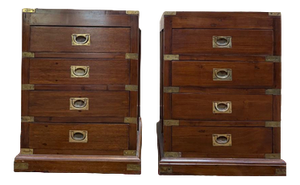 20th Century English Bedside Tables, Set of 2