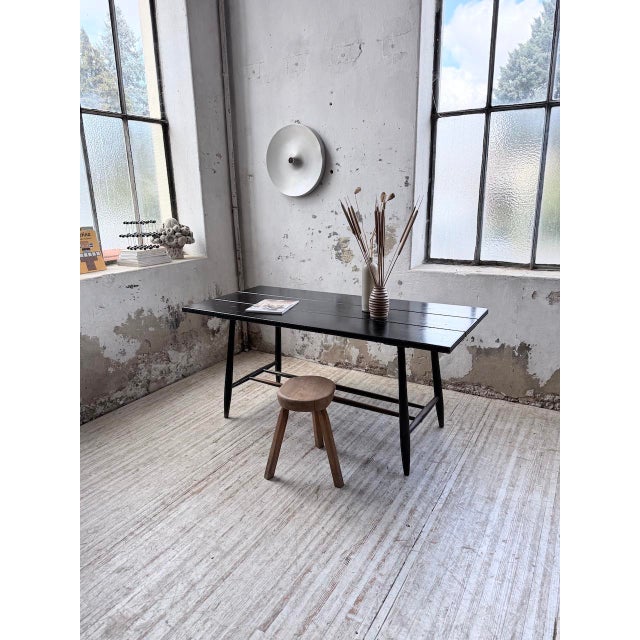 Dining Table with Black Patina from Tapiovaara, 1950s For Sale - Image 6 of 18