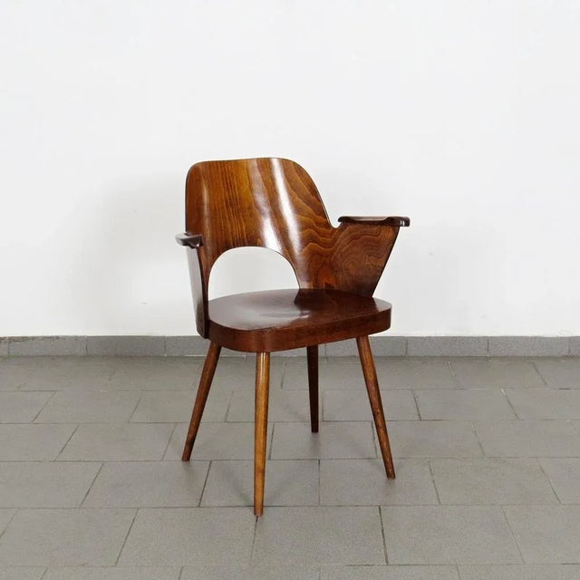 Vintage Armchair by Oswald Haerdtl for Ton, 1960s For Sale - Image 6 of 6