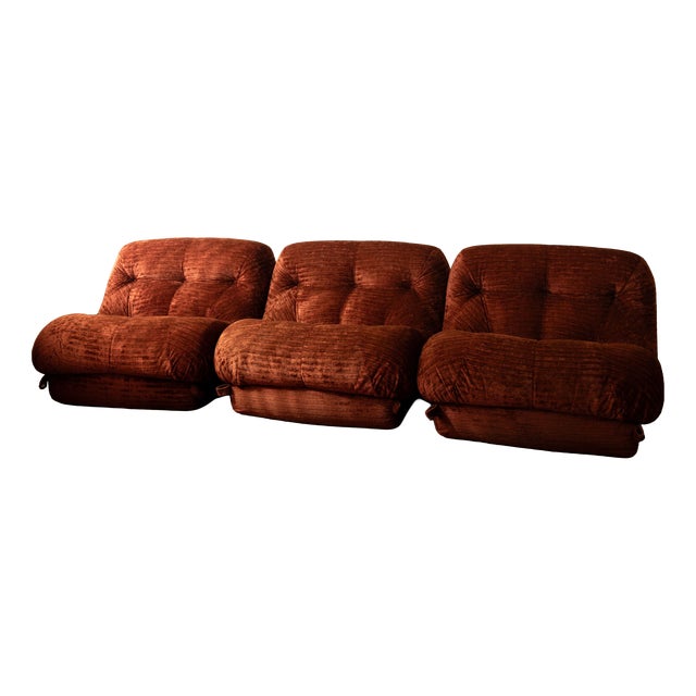 Modular Nuvolone Sofa by Rino Maturi for Mimo Padova, 1970s, Set of 3 For Sale