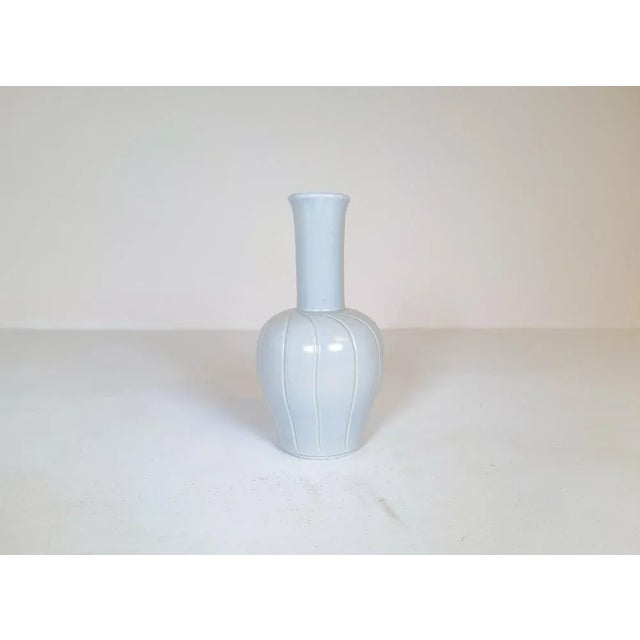 Art Deco Ceramic Vase by Ewald Dahlskog for Bo Fajans, Sweden, 1937 For Sale - Image 3 of 9