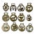 Mid 20th Century Horse Brass Christmas Ornaments - Set of 12 For Sale