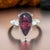 Natural Tourmaline Diamond Ring Size 7 14k W Gold 4.8 TCW Certified For Sale - Image 12 of 18