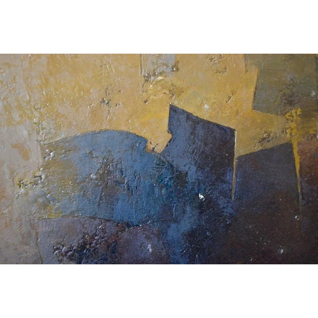 Mid-Century Modern J.b. Thiery, Abstract Painting, 1962, Oil on Wood Panel For Sale - Image 3 of 6