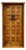Spanish Colonial Solid Wood Panel Door With Iron Accents For Sale
