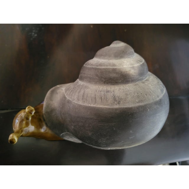 Mid 20th Century Signed Anthony Freeman McFarlin Ceramic Snail Sculpture For Sale In Dallas - Image 6 of 11