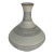 Modern Gray, White, and Beige Striped Pottery Vase For Sale